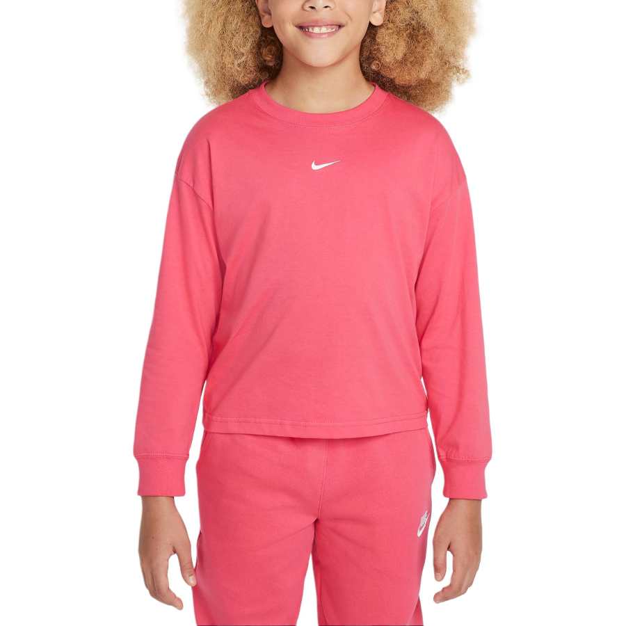 Nike Nike Sportswear Essential T Shirt China Aster Pink Teenagers