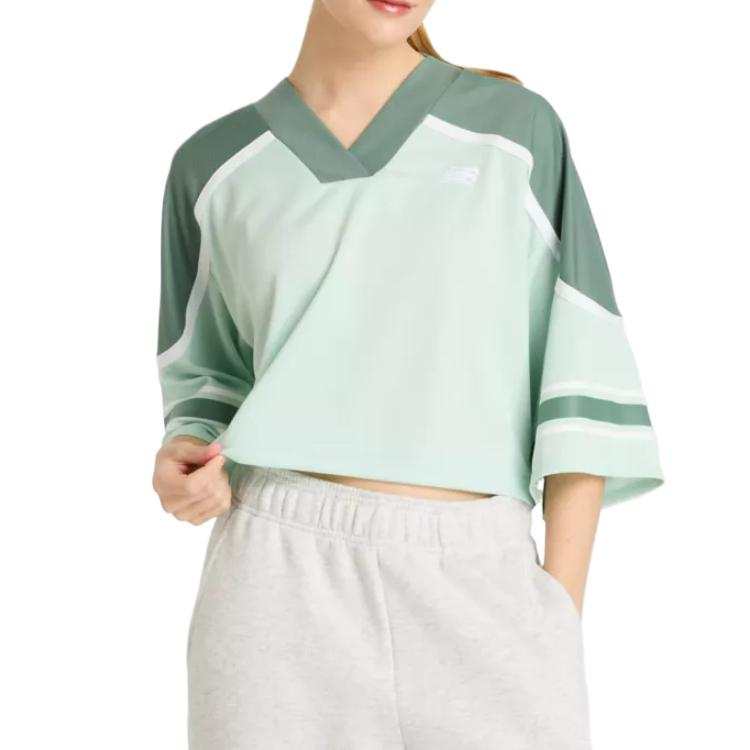 New Balance New Balance Drop Shoulder Sleeve T Shirt Women's Green