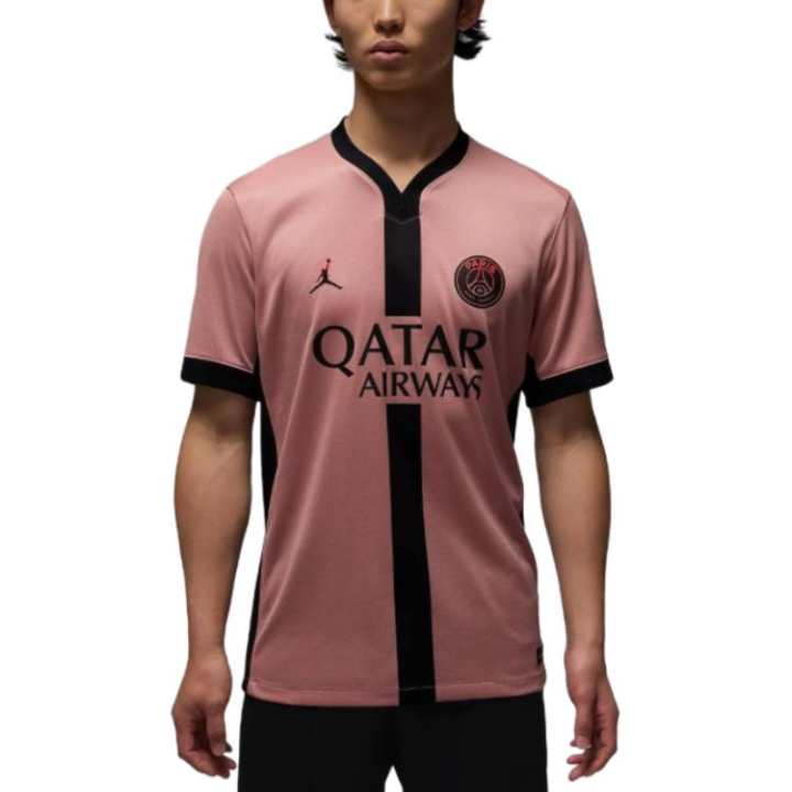 Jordan Jordan Dri Fit Paris Saint Germain Soccer Jersey Fan Edition Unisex Rusty Pink/Black/Black