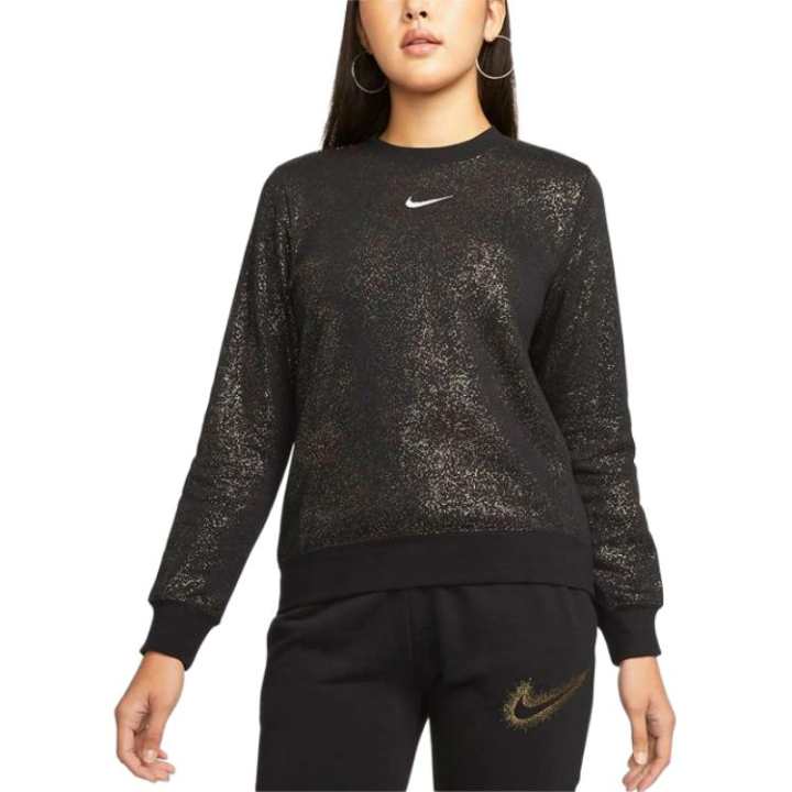 Nike Nike Sweatshirts Women's Black Crew Neck Moderate Regular