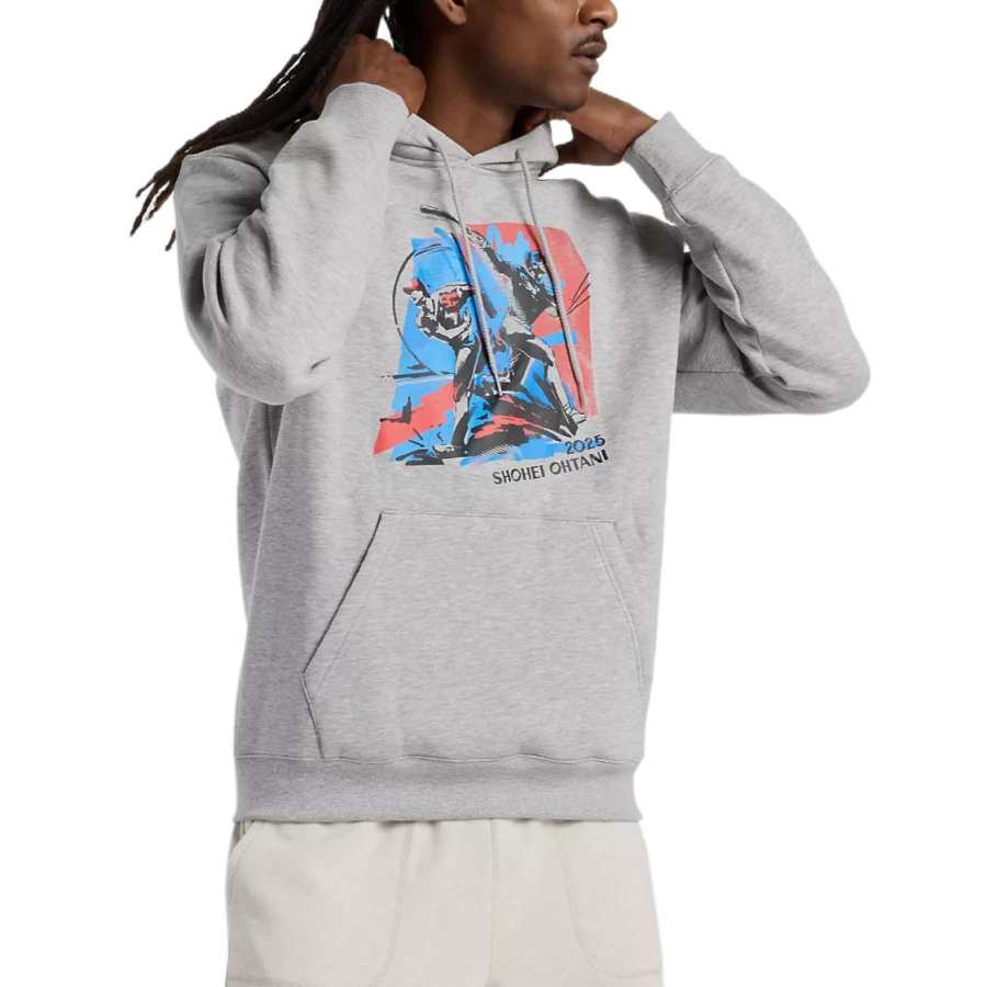 New Balance New Balance Shohei Two Swords Hoodie Sweatshirt Men's Gray