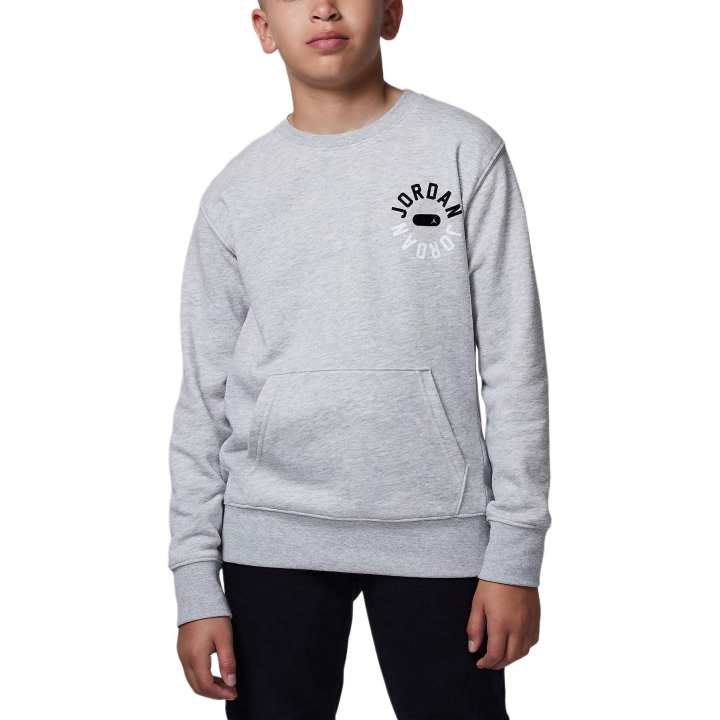 Jordan Jordan Sweatshirt Light Gray Heather Flower Teenagers