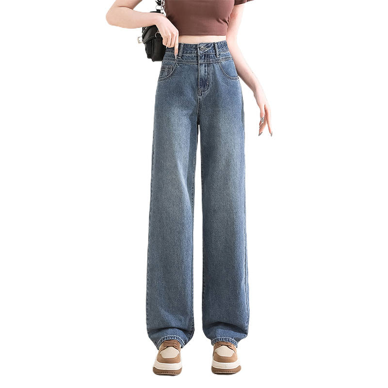 BALENO Jeans Women's Blue Moderate Wide Leg Pants