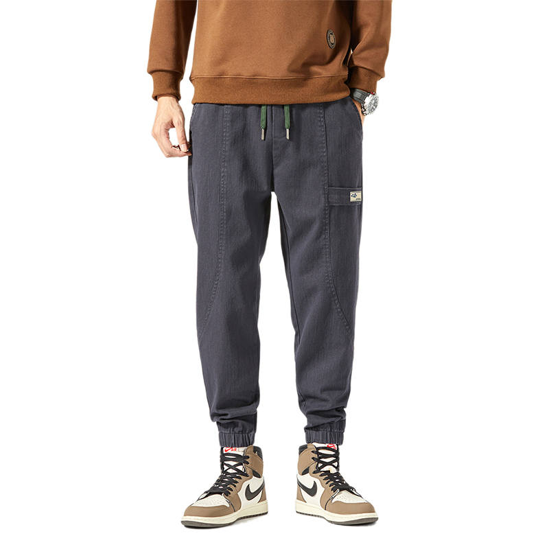BALENO Casual Pants Men's Dark Gray Moderate Slim Fit Pants