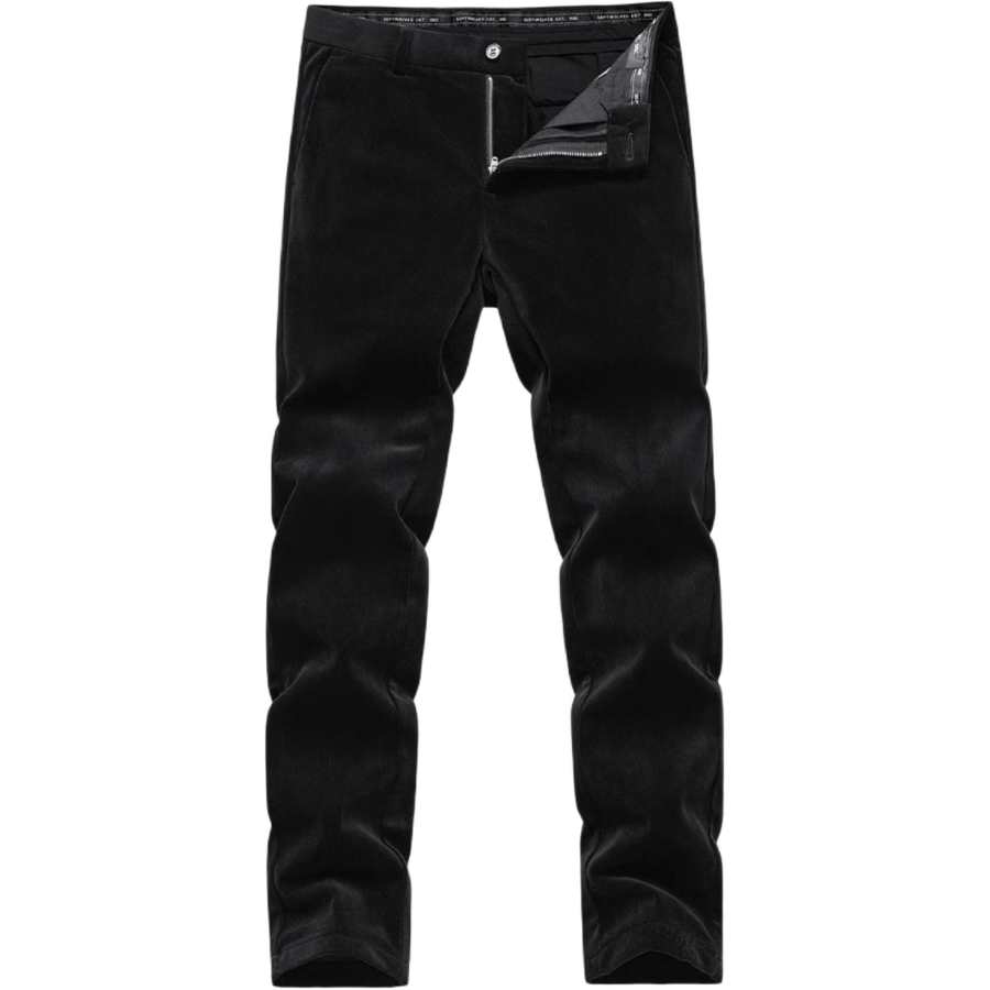 SEPTWOLVES Casual Pants Men's Thickened Straight Fit Pants
