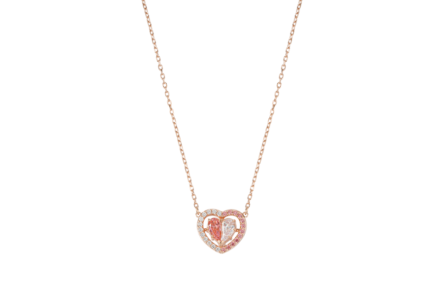 Swarovski Gema Synthetic Cubic Zirconia Necklaces Women's Pink