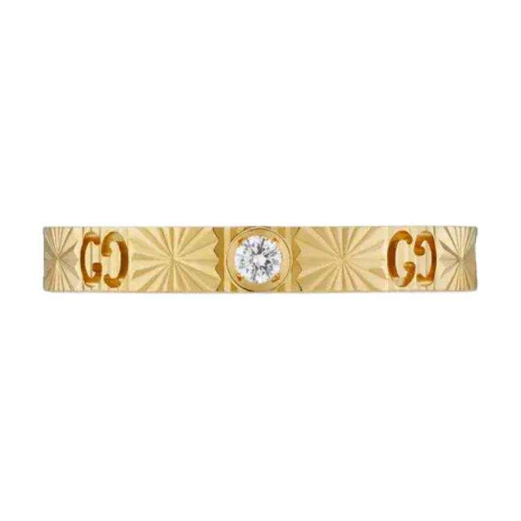 GUCCI GUCCI Icon Diamond 18k Heart Ring