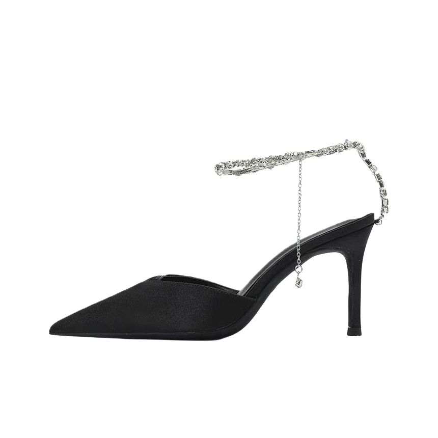 UMEK Slim Heel High Heels 10cm Women's Black