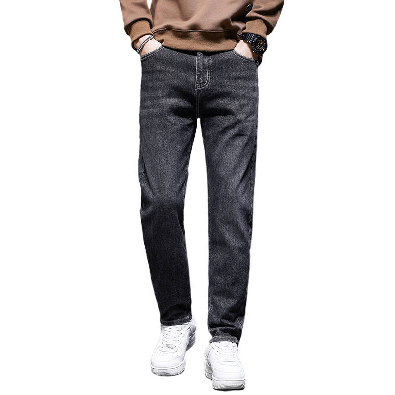BALENO Jeans Men's Gray Straight Fit Pants