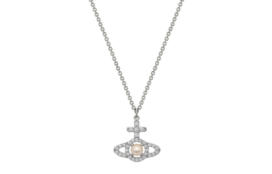Vivienne Westwood Olympia Logo Embellished Necklace