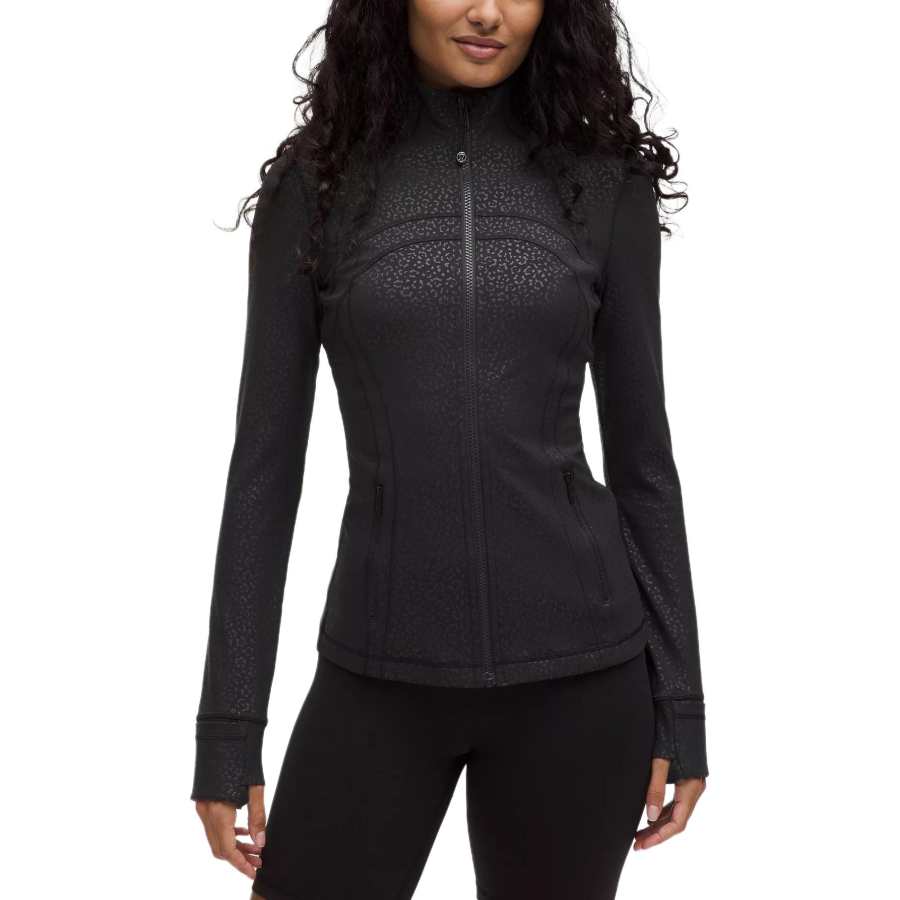 Lululemon Lululemon Define Jackets & Coats Women's Leopard Print Daisy Embossed Black