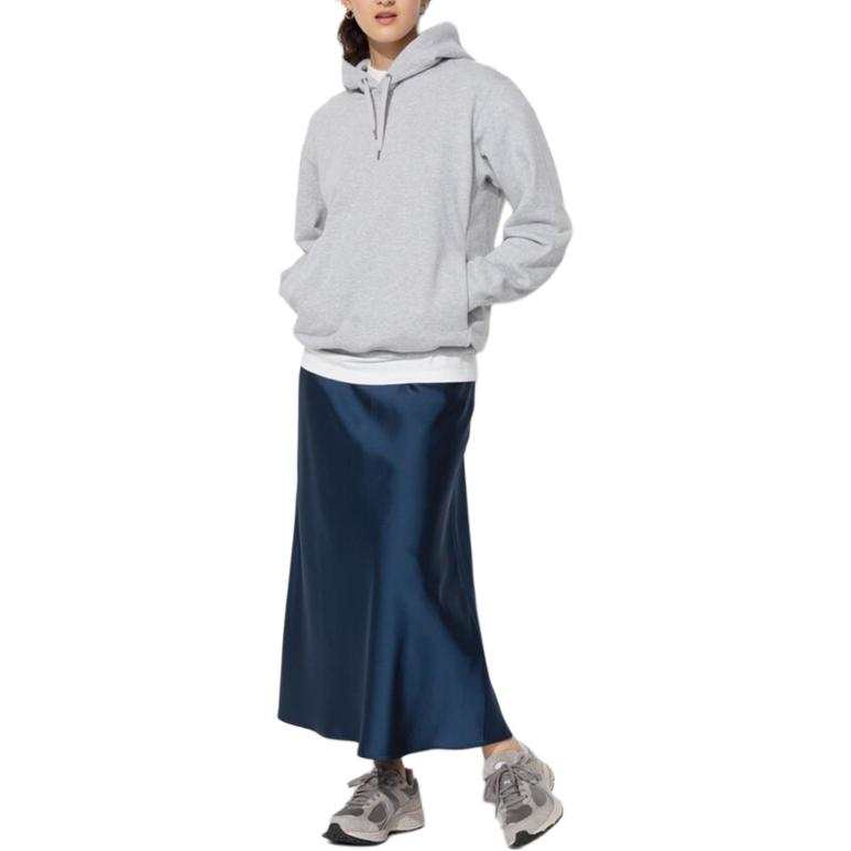 UNIQLO Casual Long Skirt Women's Navy Blue