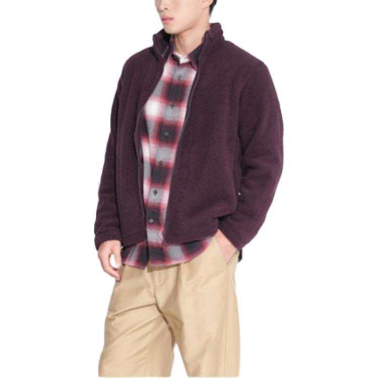 UNIQLO Velvet feel Coat Unisex Burgundy