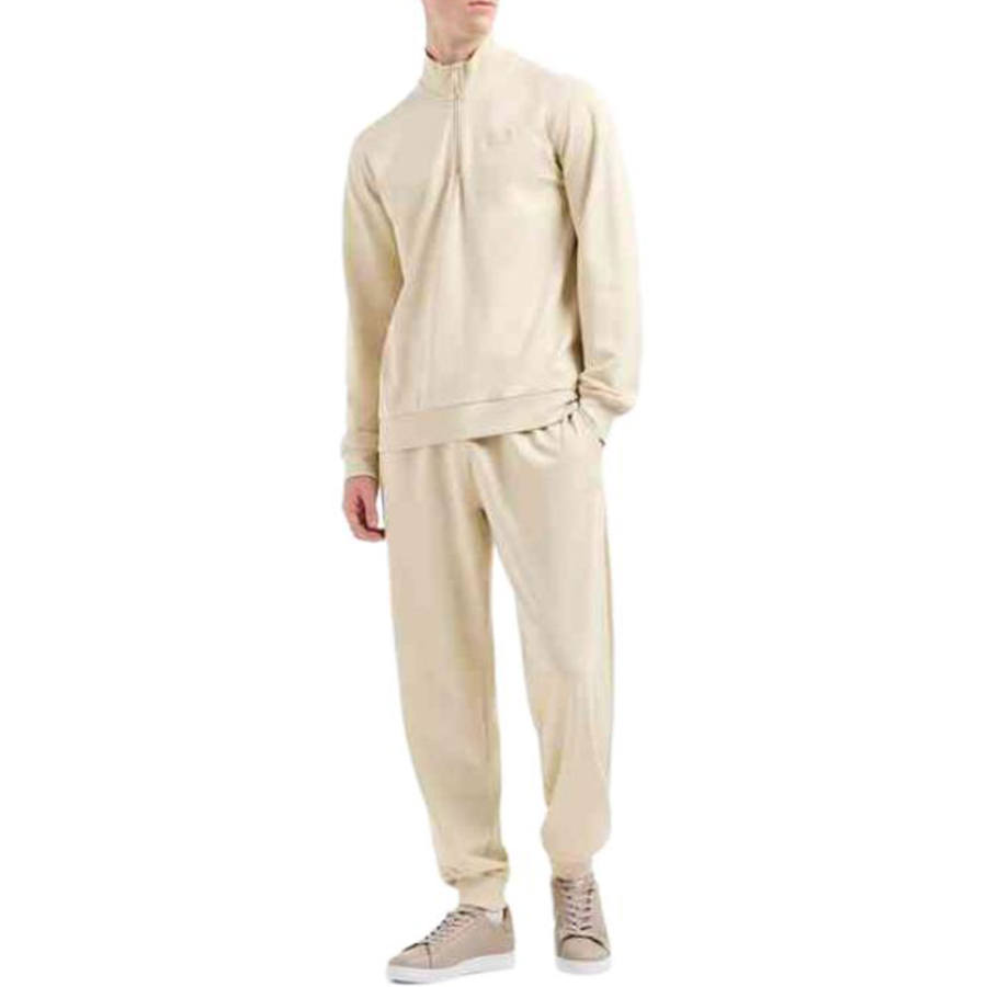 EMPORIO ARMANI EA7 SS25 Casual Sportswear Men's Milk White