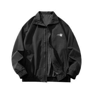 TITH Jackets Unisex Stand Collar Moderate Workwear