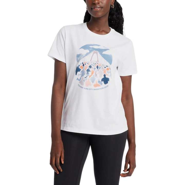 New Balance New Balance NYC Marathon GraphicTCS Regular T Shirt Women's White