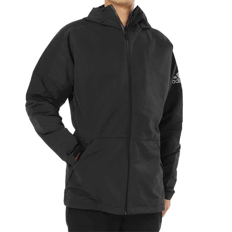 Adidas Adidas Jackets Men's Black Hooded Moderate Other