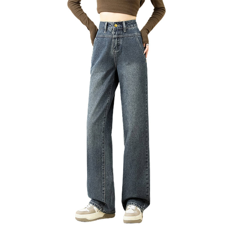 BALENO Jeans Women's Blue Moderate Wide Leg Pants