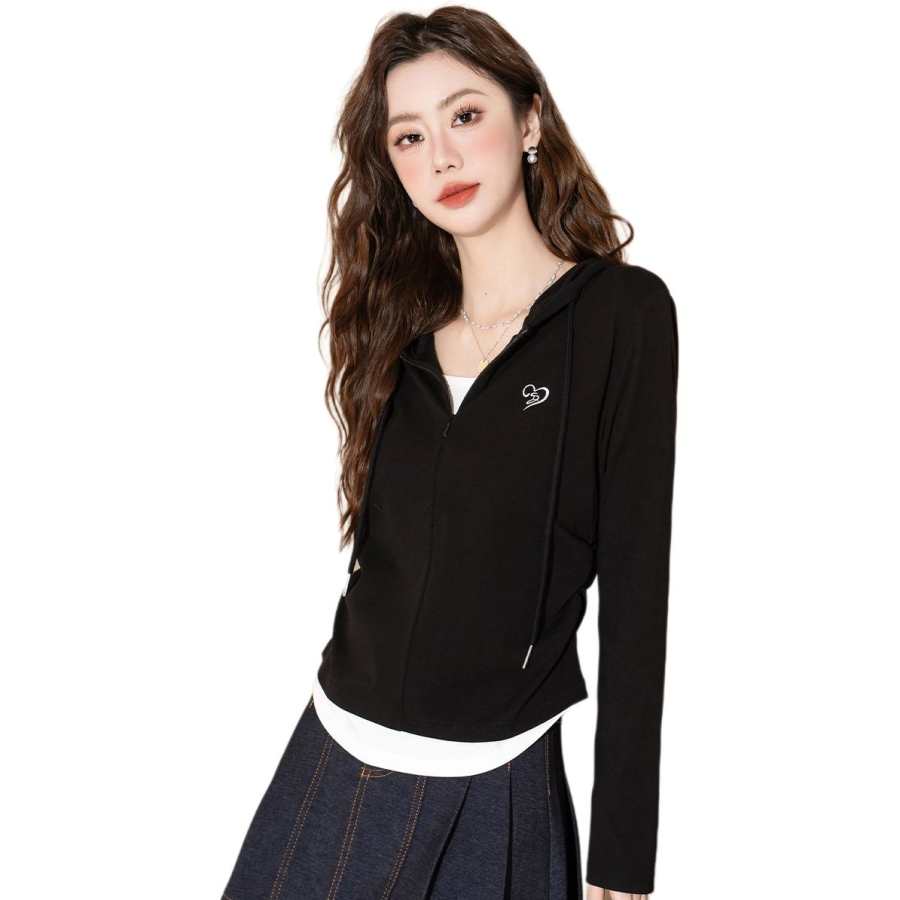 BALENO T Shirts Women's Hooded Mock Two Piece
