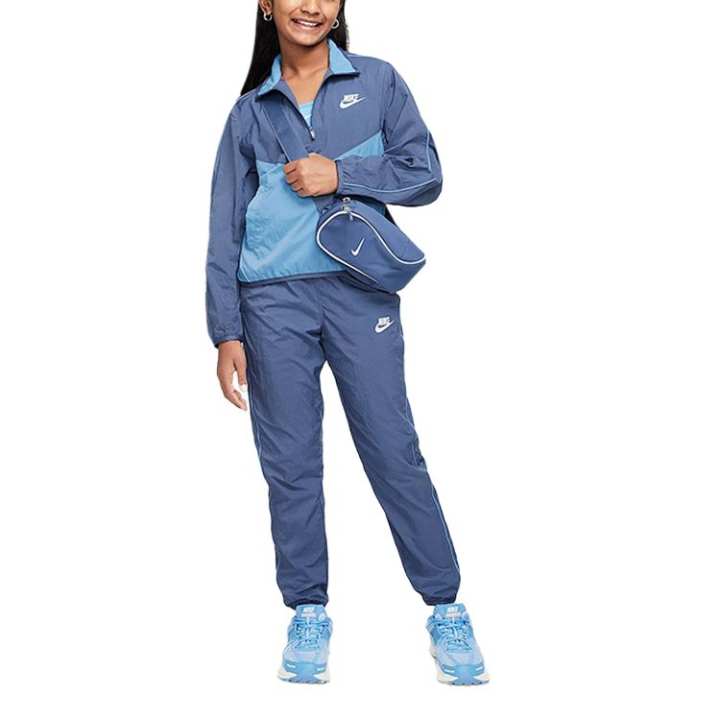 Nike Nike Casual Sportswear Swoosh Diffused Blue/Transcend Blue/White Teenagers