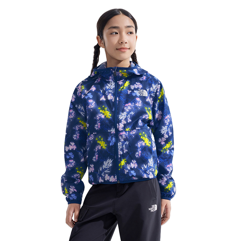 THE NORTH FACE Outdoor Wear SS25 Marine Blue Print Children Aged 3 7 Years Old