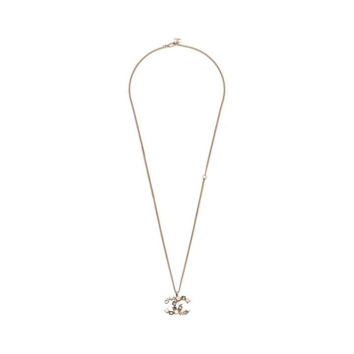 CHANEL CHANEL 24C Copper Necklaces Unisex Gold