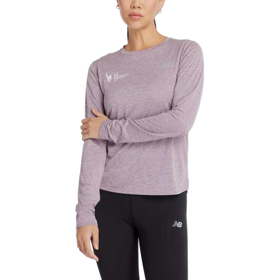 New Balance New Balance NYC Marathon AthleticsTCS T Shirt Women's Icewine Heather