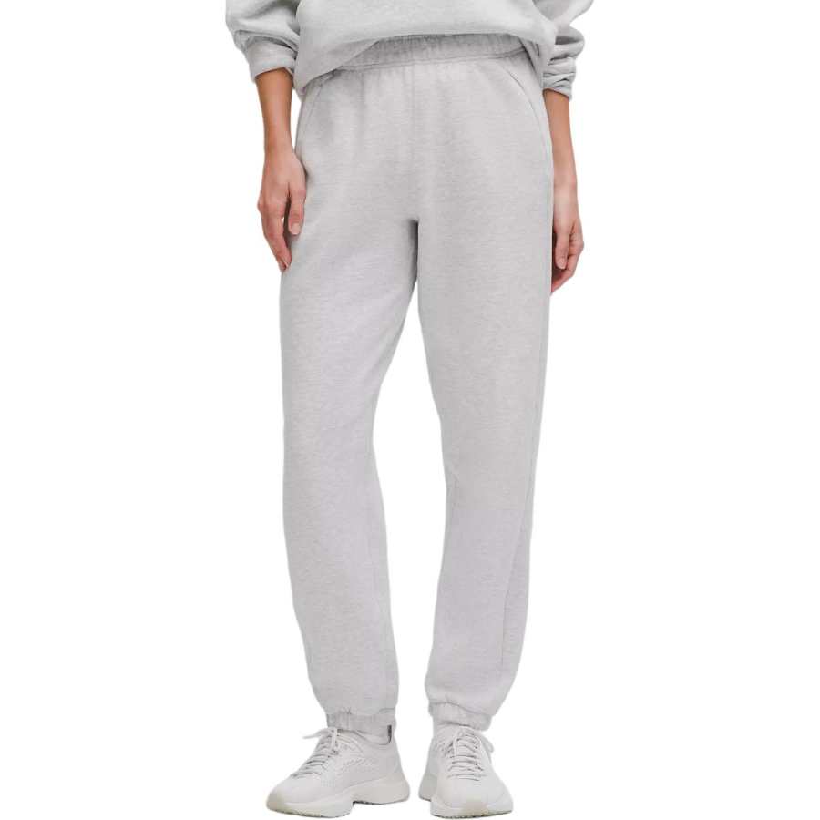 Lululemon Scuba Series SS25 Mid Rise Oversized Jogger Regular Casual Pants Women's Gray White