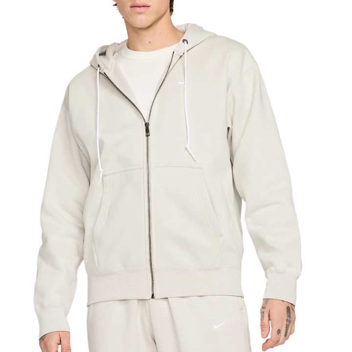 Nike Nike Solo Swoosh Zip Up Drawstring Hoodie