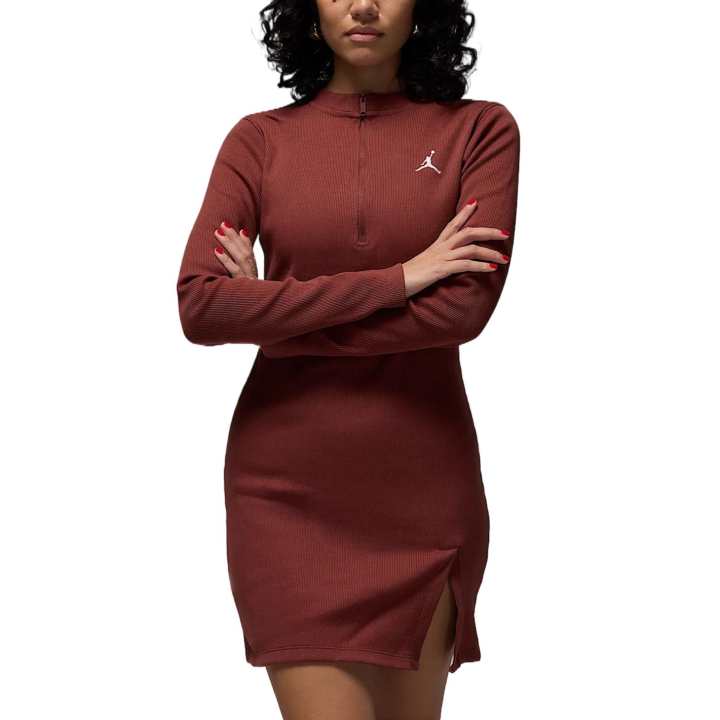 Jordan Jordan Women's 1/2 Zip Long Sleeve Knit Dress