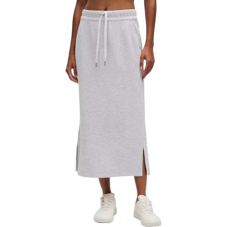 Lululemon Casual Long Skirt Women's Mixed Color Core Super Light Gray