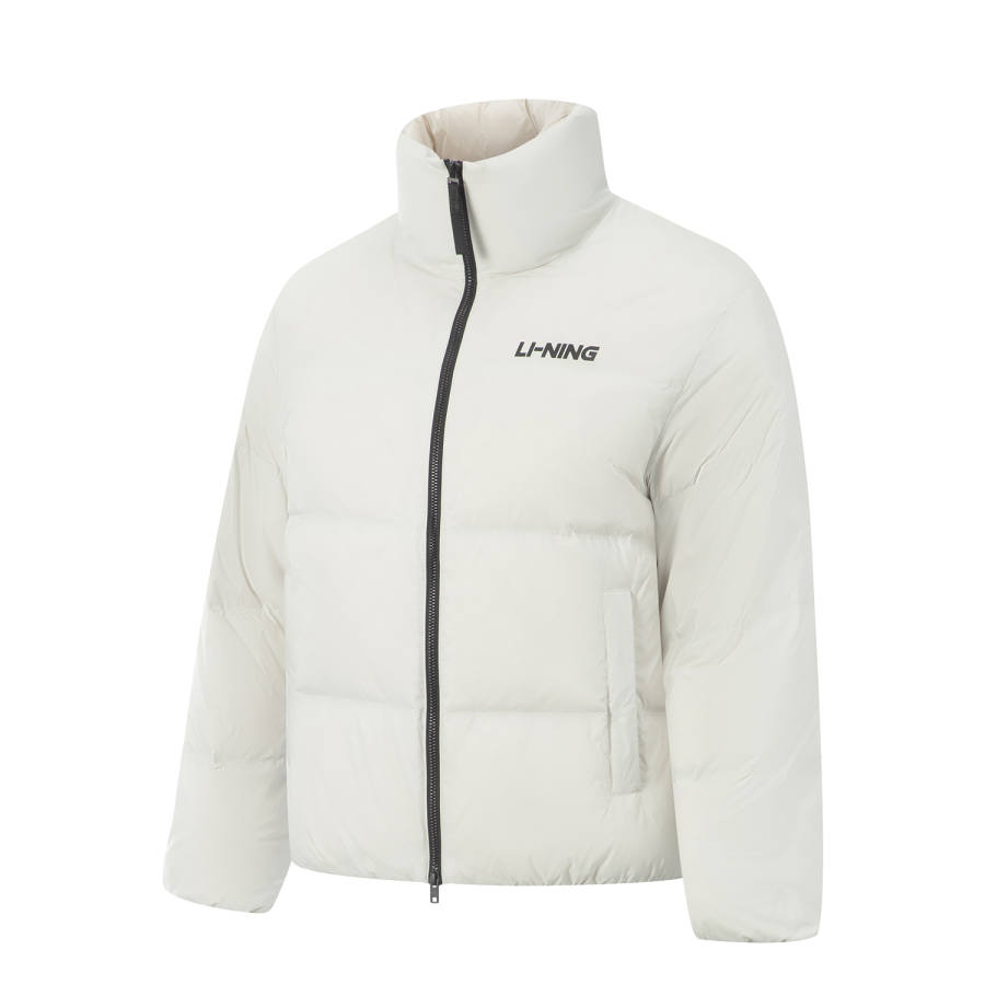 Li-Ning Li Ning Down Jacket Unisex White Birch Gray