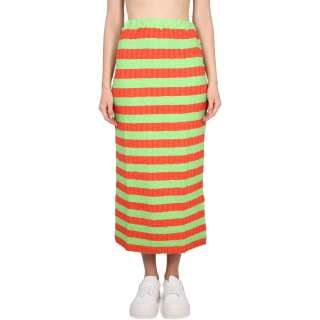 Sunnei Striped Long Skirt