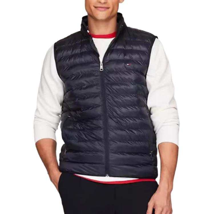 Tommy Hilfiger Vests Men's Stand Collar Moderate Other
