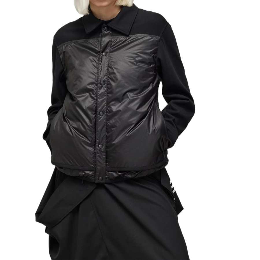 Y-3 Y-3 panelled button-fastening jacket
