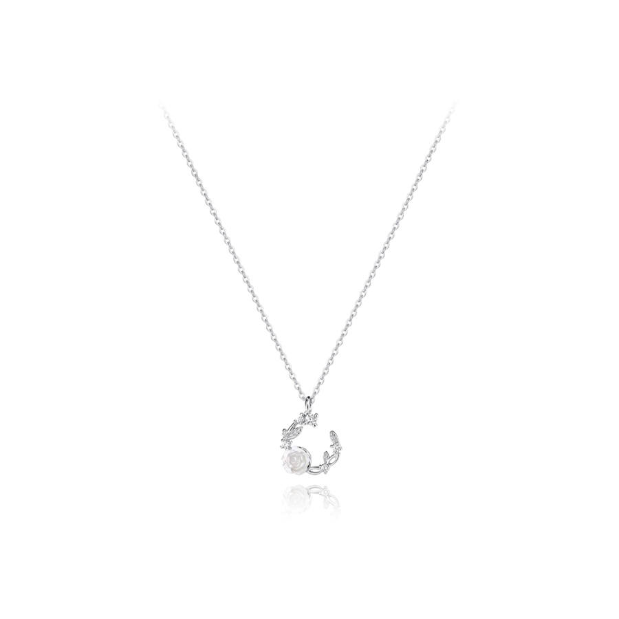 BLANK IN BLANK 925 Sterling Silver 999 With Zircon Resin Necklaces Women's