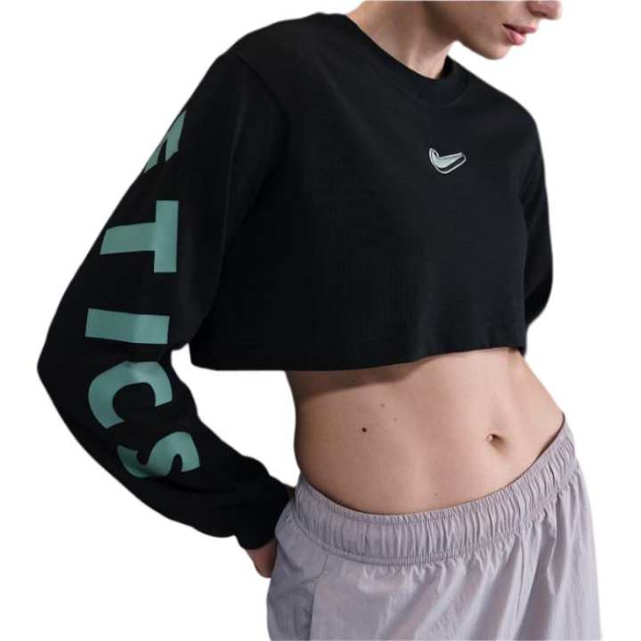 Nike Nike Sportswear Women's Oversized Long-Sleeve Cropped Graphic T-Shirt