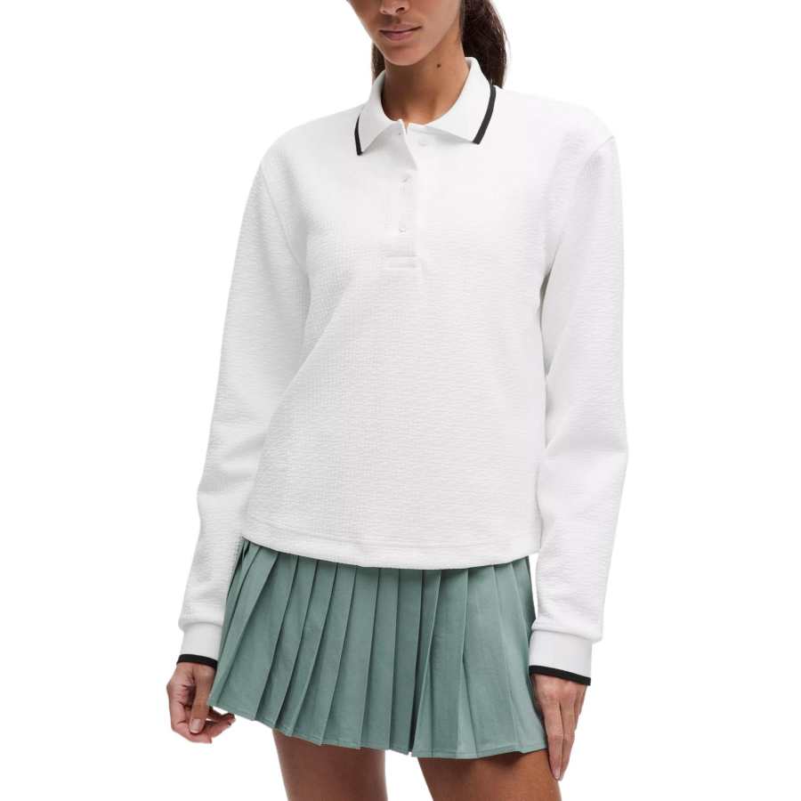 Lululemon TexturedLong Sleeve Polo Shirt Women's
