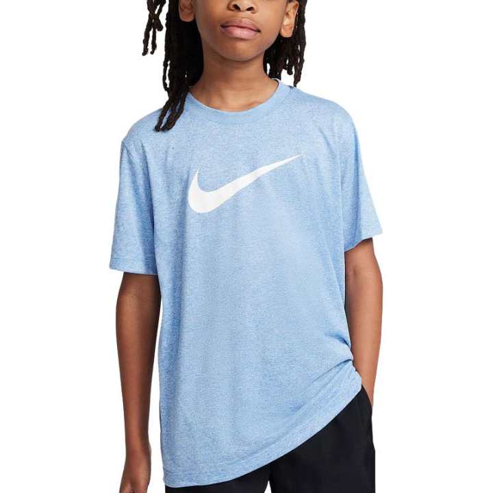 Nike Nike Dri Fit T Shirt Blue Transcend/Pure/Heather Kids'