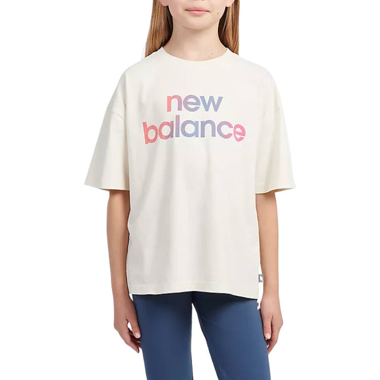 New Balance New Balance Graphic T Shirt Beige Teenagers