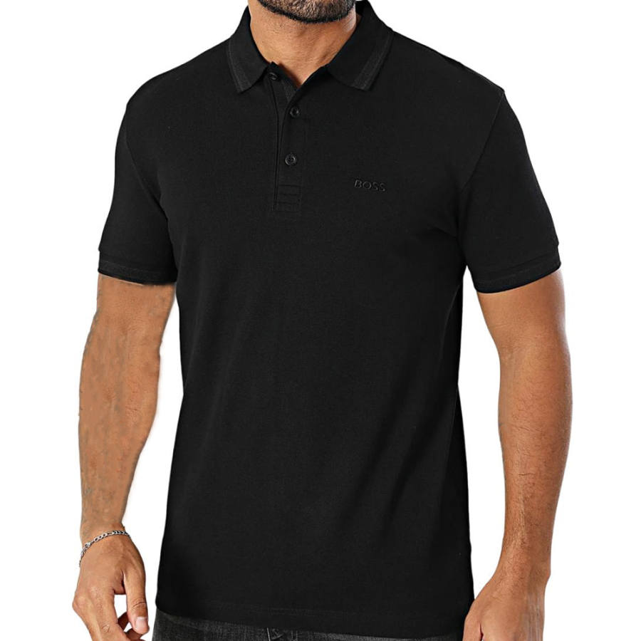 HUGO BOSS Boss HUGO BOSS Logo Embroidered Short Sleeved Polo Shirt