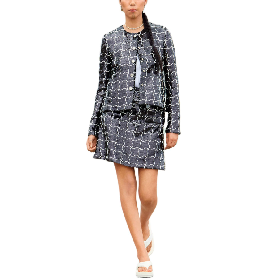 CHANEL Jackets & Coats Women's Black White