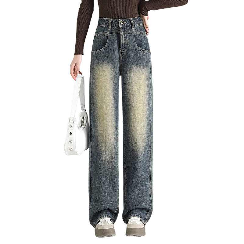 BALENO Jeans Women's Blue Moderate Wide Leg Pants