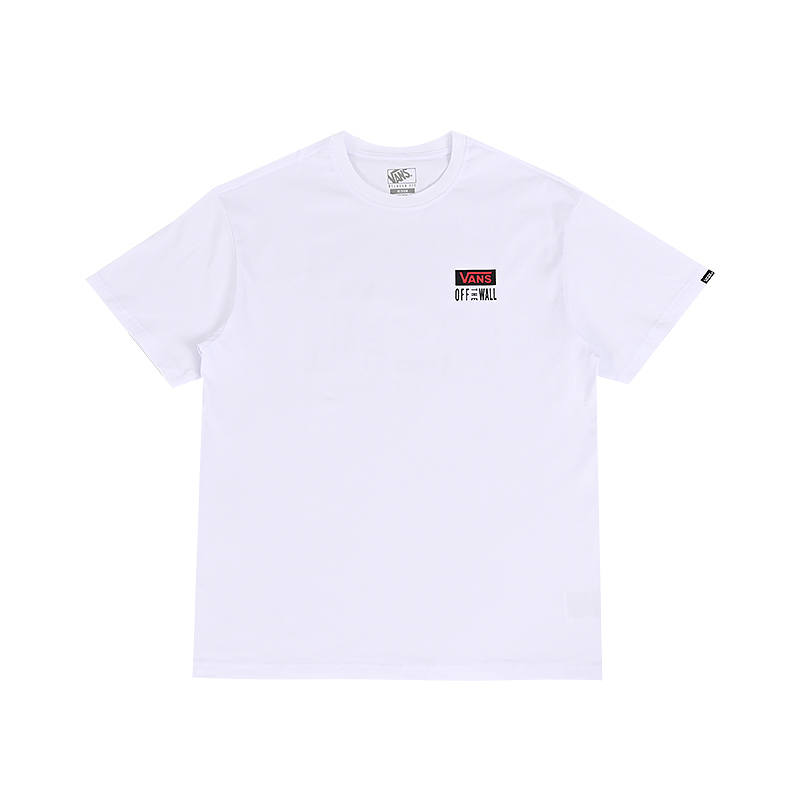 Vans Vans T Shirts Men's White Crew Neck Moderate