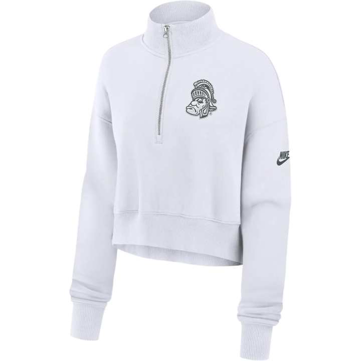 Nike Nike College Michigan State Spartans Legacy Elevated Logo Sweatshirt Women's White