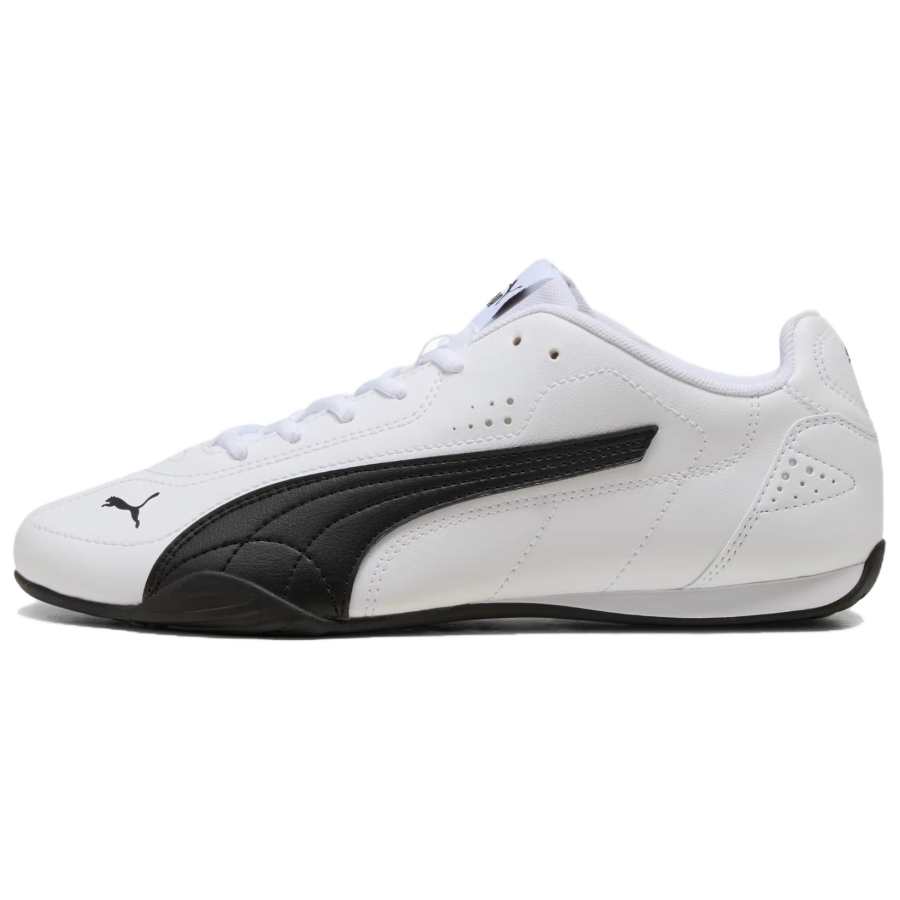 PUMA Catch Abrasion Resistant Low top Casual Shoes Unisex White Black