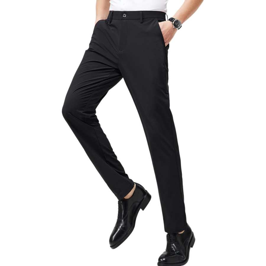 Hodo Casual Pants Men's Moderate Straight Fit Pants