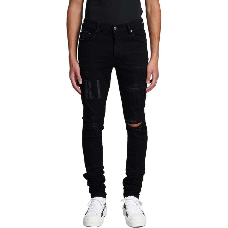 AMIRI AMIRI Leather Core Logo Jean