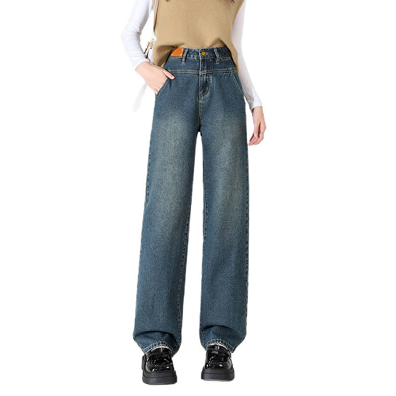 BALENO Jeans Women's Blue Moderate Wide Leg Pants