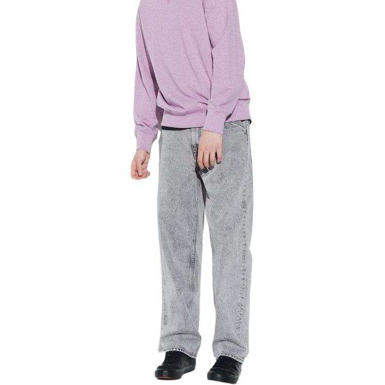 UNIQLO Jeans Men's Light Gray Moderate Straight Fit Pants